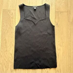 Halogen Black Sleeveless Top Size Medium